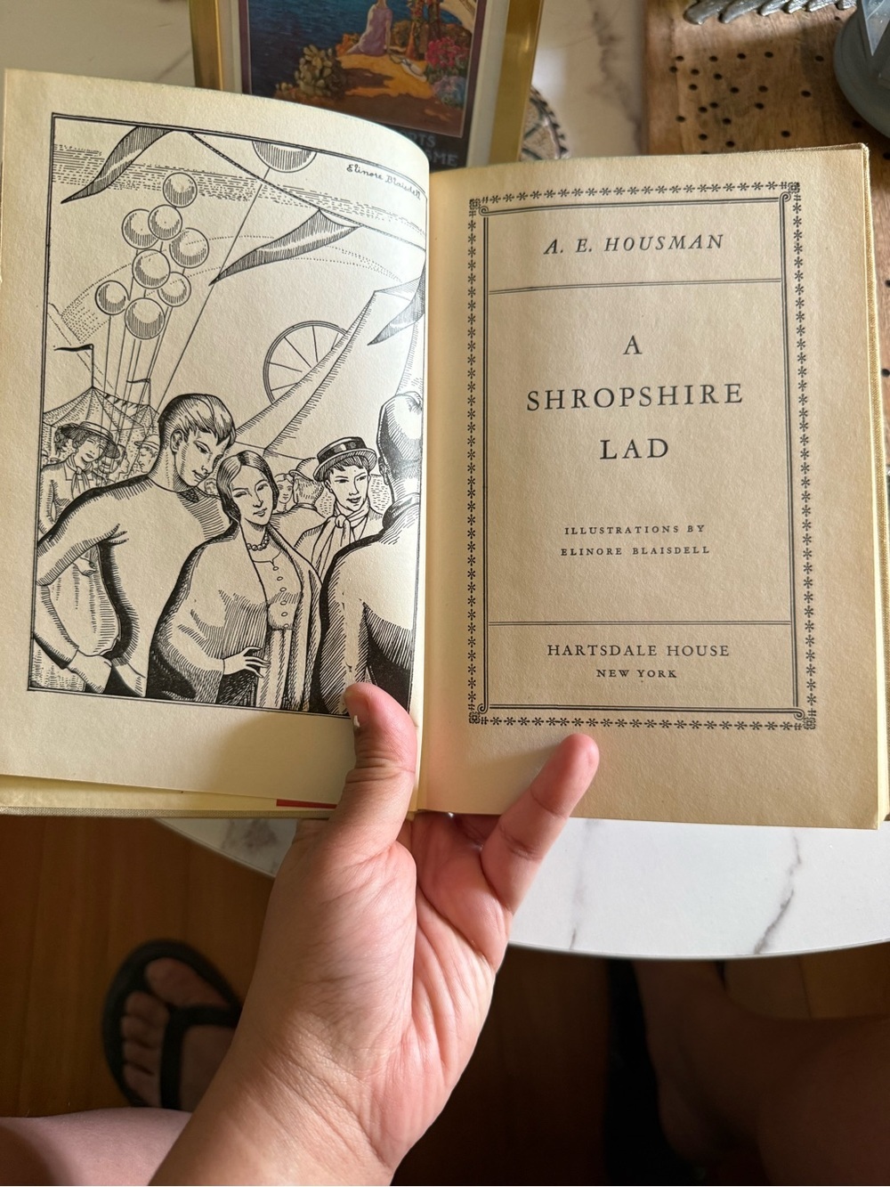 Cloth Bound Edition of A Shropshire Lad by A.E Housman-Poetry Collection
